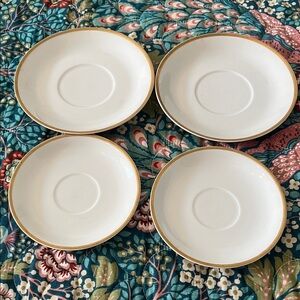 Haviland Limoges Classic White and Gold Dinnerware Set